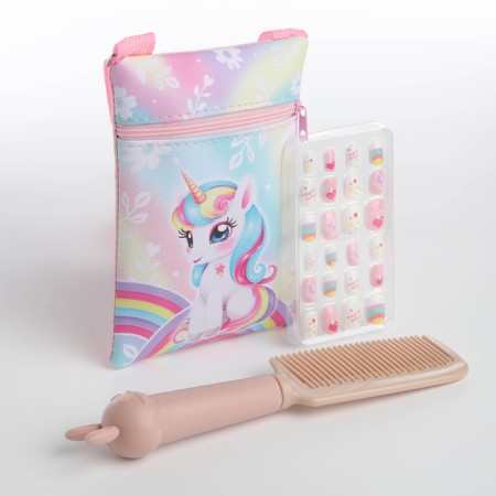 Baby overhead nails, bag, comb, gift set for girls-1