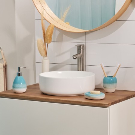 Soap dish, 10.5x13.5x3.5 cm, blue color-10