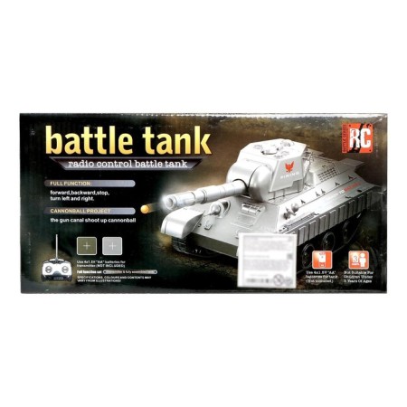 The radio -controlled “winner” tank shoots BB bullets, works from the battery, the color is gray-6