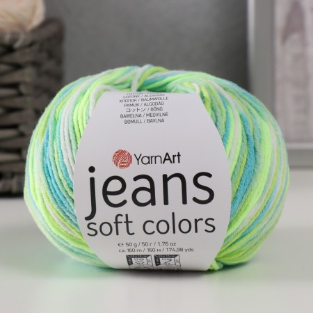 Yarn "Jeans Soft Colors" 55% cotton, 45% acrylic 160m/50g (6211)