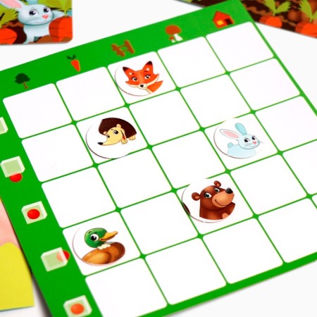Table game for spatial thinking "Find the beasts"-5