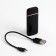 Electronic lighter "Real Gentleman", spiral, 7.3 x 3 cm, from USB, black
