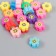 Beads for the creativity of PVC "Flower Smail" Color set 20 pcs 1x1x1 cm