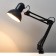 HELP lamp E27, on the clamp (220V) Black h = 55 cm (811) Risalux