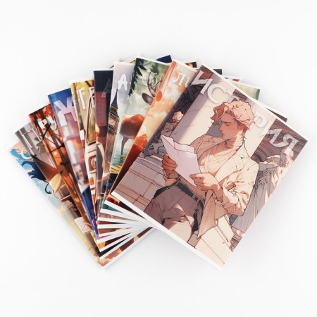 A set of notebooks of 48 sheets, 10 objects, internal block No. 1 “September 1: anime” VD LAK-2