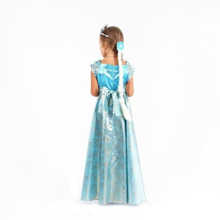 Ella carnival costume, dress, cloak, diadem, rod, braid, p. 32, height 122-128 cm-2