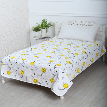 Smiley bedspread 150x210cm, b/s, calico 120g/m, HL 100%-1