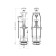 Awestern reinforcement for the Anya Bachka Economy WC7030M, White button