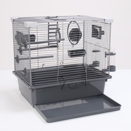 Birds Cell "Piggers" No. 100, collapsible, 42 x 30 x 37cm (staff.) Gray-3