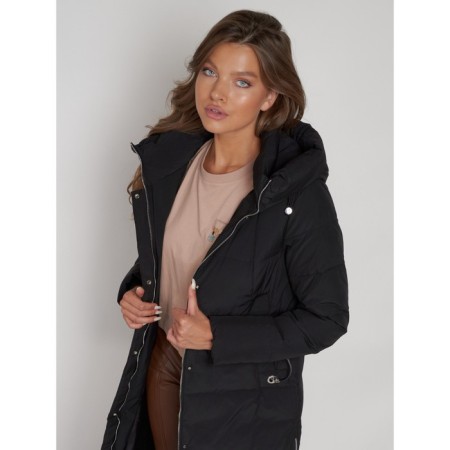 Coat insulated winter female, size 52, black color-21