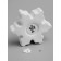 LED figure "Snowflake" 13.2x11.6x4 cm, 1 LED, LR44X3 (in the set), T/white