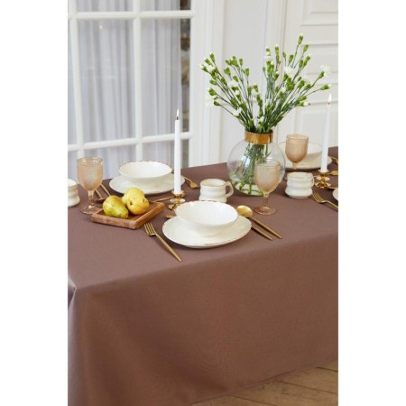 The tablecloth "Ethel" Elegance 150*220 +/- 3cm, central kofey, pl. 192 g/m2, hl with VGMO-5