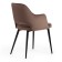 Valkyria Mod chair. 711 fabric/metal, 55x55x80cm, brown 12/black