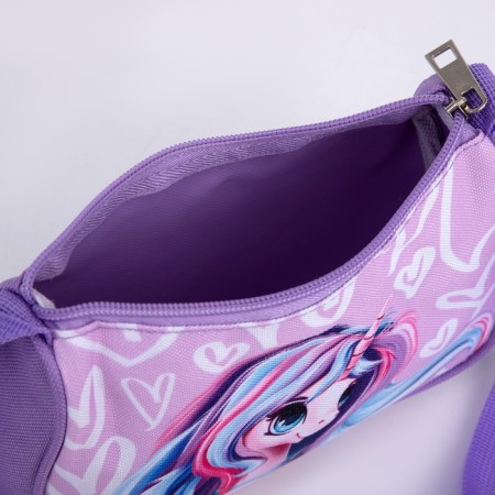 Children's bag for a girl, textile, “Magic Unicorn”, 4 cm x 17 cm x 13 cm-5