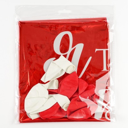 A set of balloons “love”, foil, latex, 9 pcs.-2