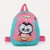 Baby backpack on lightning, turquoise color/pink