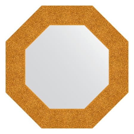 Mirror in the baguette frame, gold minting 90 mm, 56.6x56.6 cm