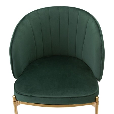 Coral chair, 560 × 500 × 850 mm, velor, green color-11