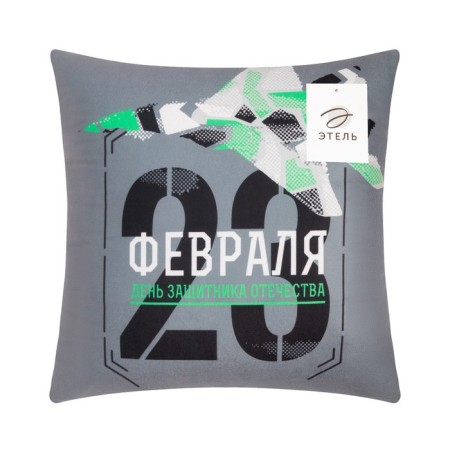Pillow Ethel "Aircraft" 40x40 cm, velor, 100% p/e-4