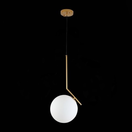 Suspension lamp ST LUCE. SL1148.303.01. CODDA. 1x60 W, E27, 30x30 cm, brass color-4