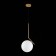 Suspension lamp ST LUCE. SL1148.303.01. CODDA. 1x60 W, E27, 30x30 cm, brass color