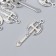 Decor for creativity Metal "ax of the Amazon" silver G199B597 3.7x1.4 cm