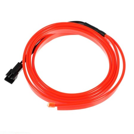 Neon thread for lighting salon, red, 1 m-1
