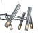 Suspended Indigo lamp, 13006/10p Chrome. 10x28W, G9, 680x680x225/1365 mm