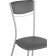GOKI Metal/Ecokozha, Gray/Gray chair 40x53x89 cm