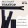 Lightning "Tractor", No. 8, detachable, automatic lock, 60 cm, black/blue color
