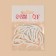 A set of interchangeable elastic bands to eyelashes for eyelashes, 20 pcs, white color