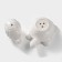 Porcelain set for bellatenero spices “Turtle and Snail”, 2 items: Solonka, List, 40 ml, white color