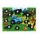 Developing toy "Fun Velcro", animals, blue tractor