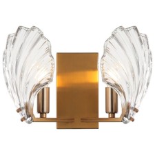 Бра Muschel 2xЕ14 40Вт, размер 32,5x16,5x22 см, цвет бронза