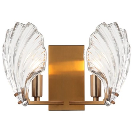 Bra Muschel 2X14 40W, size 32.5x16.5x22 cm, bronze color