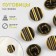 A set of metal buttons on the leg, d = 15 mm, 10 pcs, bronze color