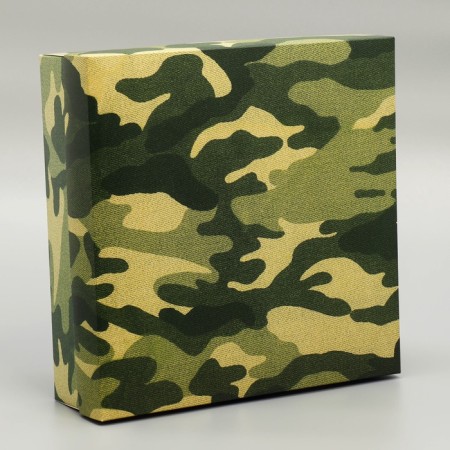 Gift folding box, packaging, “khaki”, 26 x 26 x 8 cm-3