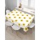 The tablecloth “Flower pattern”, rectangular, Saten, size 120x145 cm