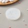 Silicone form "March 8", d = 7 cm, the color is transparent