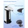 A dispenser for antiseptic/liquid soap, sensory, batteries, 400 ml, black color