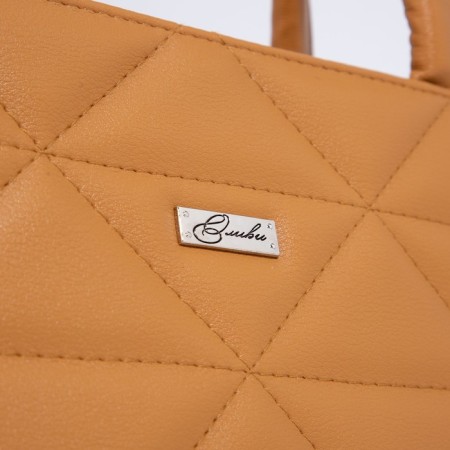 Olivi-tout bag on lightning, mustard color-4