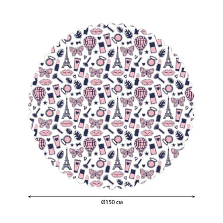 Girls "Girls", Round, Saten, D = 150 cm on the table
