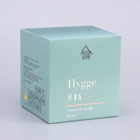 Aromatic candle "Hygge" #14 absinthe, soy wax, in a bank, 90 g-14