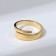 Ring "smooth lines", color gold, dimensionless