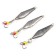 Vertical "Yaman" ramp with a tee, size 33 mm, 2.7 g, brass color