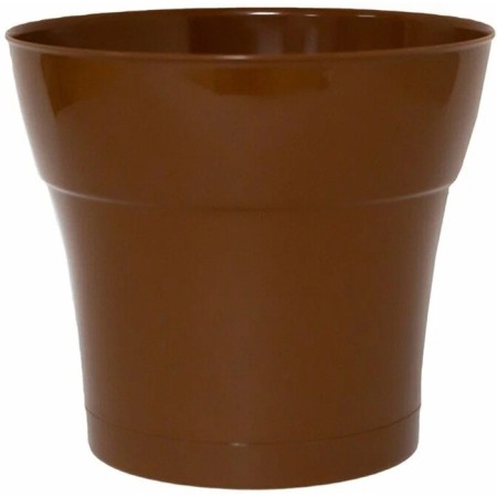 Plastic pot "Tuscan", d = 15, with a pallet, terracott
