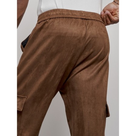 Joggers are sports male, size 50, brown color-17
