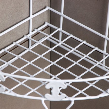 Corner binarian shaft, 20 × 20 × 33 cm, white color-5