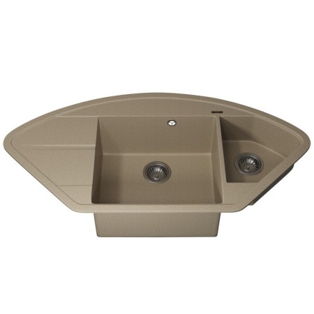 Quartz-quartz kitchen up-up-quartz UPD-06, angular two-section, color 02 beige-3