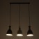 Lamp "cap" 3he27 50x15x20-120cm